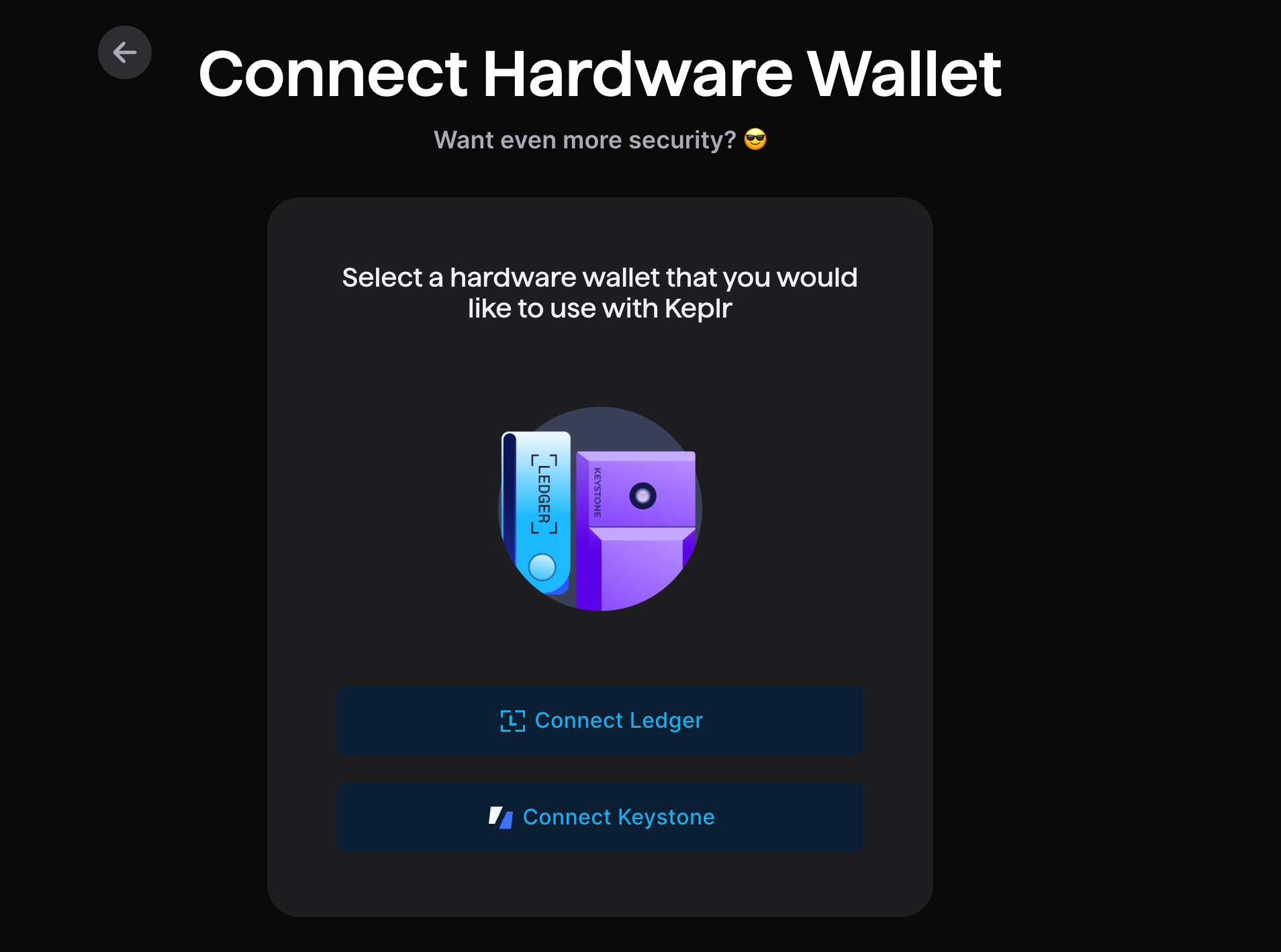 Connect Ledger in Keplr