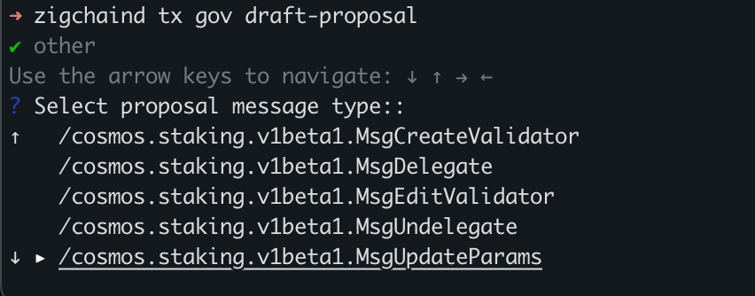 Select Message Type