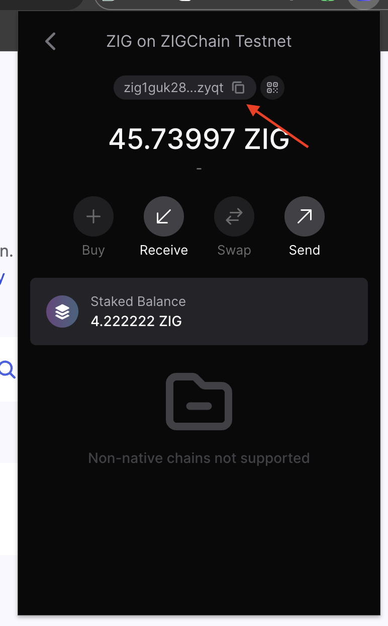 Receive Testnet Tokens