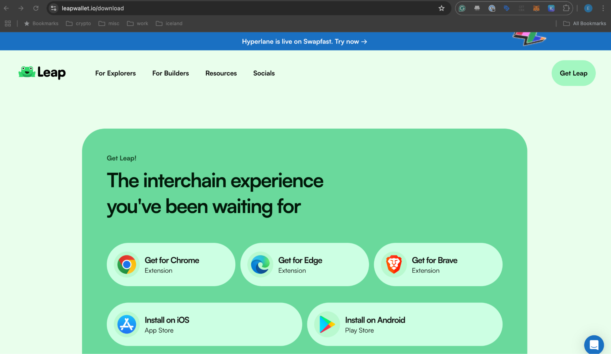 Leap Wallet Download